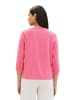 Tom Tailor Langarmshirt Lässiges Shirt mit 3/4 Ärmeln in Pink