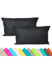 JACK 2er Set Outdoor Kissenhülle 30x50cm in Schwarz