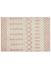 Beliani Kurzflor BUXAR in Beige/Rosa - (W) 160 x (H) 1.4 x (L) 230 cm