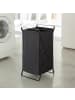 CALICOSY Faltbarer Wäschekorb schwarz Tower in Schwarz - (W) 30  x (H) 64  x (L) 36  cm