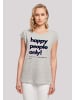 F4NT4STIC T-Shirt Happy people only New York in grau meliert