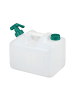 relaxdays Wasserkanister in Weiß/ Grün - 10 Liter
