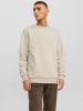 Jack & Jones Basic Sweater Sweatshirt Pullover JJEBRADLEY in Sand