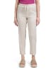 CARTOON Leinenhose mit Tunnelzug in Nature/Cream