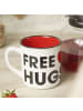 Geda Labels Tasse Peanuts Free Hugs in Weiß - 400 ml