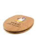 Mr. & Mrs. Panda Toilettendeckel Pinguin Kokosnuss mit Spruch in Braun