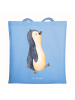Mr. & Mrs. Panda Tote Bag Pinguin mHerzieren ohne Spruch in Sky Blue