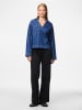 Pieces Oberteil mit langen Ärmeln in Medium Blue Denim