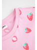MOKIDA Baumwoll-T-Shirt mit kurzen Ärmeln in gedämpftes Rosa