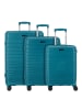 D&N Travel Line 4600 4 Rollen Kofferset 3-teilig petrol