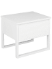 Beliani Nachttisch GIULIA in Weiß - (W) 50 x (H) 43 x (L) 41 cm