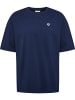 Hummel Loose-fit T-Shirt aus Baumwolle in Blau