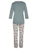 LASCANA Pyjama in jadegrün-bedruckt
