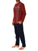 NORMANN Schlafanzug langarm Pyjama - 84604 in rot