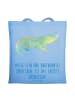 Mr. & Mrs. Panda Tote Bag Unbekannte Orte erkunden mit Spruch in Sky Blue