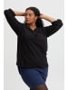 Fransa Langarmbluse FPCOYA TU 1 20611094  Bluse mit V-Ausschnitt in schwarz