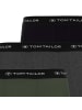 Tom Tailor Boxershort 3er Pack in Schwarz/Grau/Grün