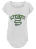 F4NT4STIC T-Shirt Harry Potter Slytherin Sport Wappen in weiß