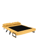 CALICOSY Sofa SANDO in GELB - (W) 133  x (H) 41  x (L) 50  cm