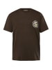 STHUGE Kurzarm T-Shirt in dunkelbraun