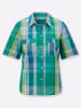 WITT WEIDEN Karo-Bluse in smaragd-bleu-kariert