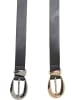 Urban Classics Belt in black/gold+black/silver