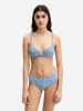 Marc O'Polo Bügel-Bikini-Top Shiny in coronet blue print