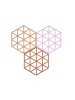 Zone Denmark Untersetzer Triangles in Light Terracotta/Lupine/Almond