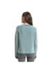 Tom Tailor Pullover in teal plaited knit