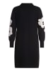 Betty Barclay Strickkleid mit Stehkragen in Patch Black/Cream
