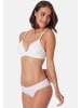 Schiesser Slip Invisible Cotton in Weiß / braun