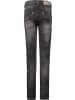 Blue Effect Jeans Hose ultrastretch Skinny slim fit in black denim