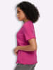 Sieh an! 2-in-1-Shirt in fuchsia-weiß