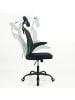 relaxdays Bürostuhl in Schwarz - (B)64 x (H)125 x (T)73 cm