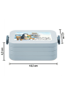Mr. & Mrs. Panda Bentobox Pinguin Pommestüte Design mit Spruch in Blau Pastell