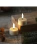 Uyuni 2x LED Teelicht Thea Uyuni mit Timer Batterie bis 400 Std. D: 4cm in creme