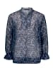 Betty Barclay Chiffonbluse mit Animalprint in Blau/Braun