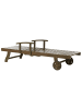 Beliani 2-tlg Gartenliege AMANTEA PREMIUM II in Braun/Beige