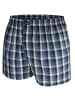 green panther Webboxershorts 6er Pack in Schwarz / Navy Karo