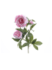 MARELIDA Pfingstrose mit 2 Blüten und Knospe in rosa - H: 75cm