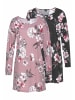 Vivance Active Sleepshirt in mauve + schwarz