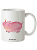 Mr. & Mrs. Panda Kaffeepott Einhorn Schwein ohne Spruch in Weiß