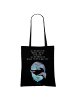 Mr. & Mrs. Panda Shopping Tasche Walfisch Thunfisch mit Spruch in Schwarz