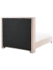 Beliani Doppelbett LUBBON in Rosa/Silber - (W) 189 x (H) 142 x (L) 215 cm