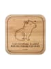 Mr. & Mrs. Panda Coaster Capybara Blume mit Spruch in Transparent