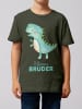 wat? Apparel T-Shirt Dinosaurier 03 Kleiner Bruder in Khaki