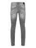 BLEND Slim Fit Jeans Basic Denim Hose Stoned Washed TWISTER FIT in Hellgrau