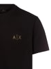 Armani Exchange T-Shirt in schwarz gold