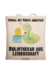 Mr. & Mrs. Panda Stofftasche Baumwolle Bibliothekar Leidenschaft... in Creme
