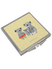 Mr. & Mrs. Panda Handspiegel Koala Familie ohne Spruch in Gelb Pastell